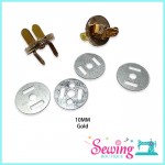 BUTTON - MAGNET-ROUND-METAL-10MM(SILVER/GOLD)